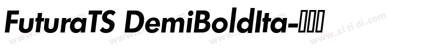 FuturaTS DemiBoldIta字体转换